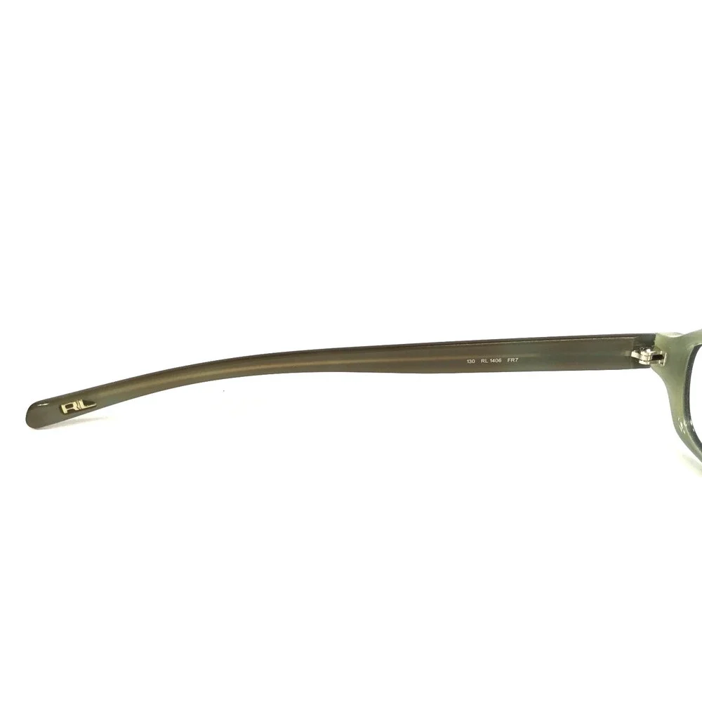 Vintage Ralph Lauren Eyeglasses Frames RL1406 FR7 Brown Tortoise Green 48-16-130